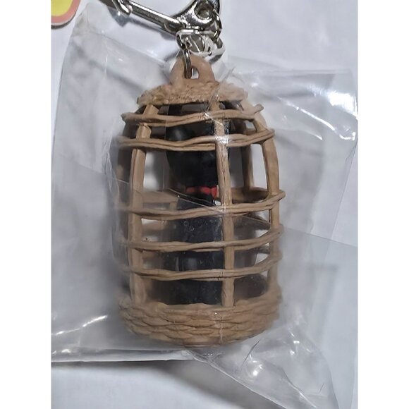NWT Studio Ghibli Park Japan Kiki's Delivery Service Jiji In Cage 3D Keychain - Picture 4 of 8